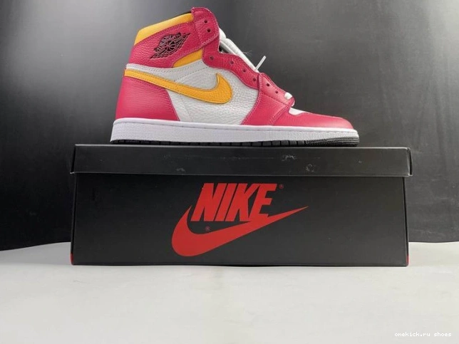 Cheap Air Fusion Jordan Red 1 High 555088-603 OGLight 0723